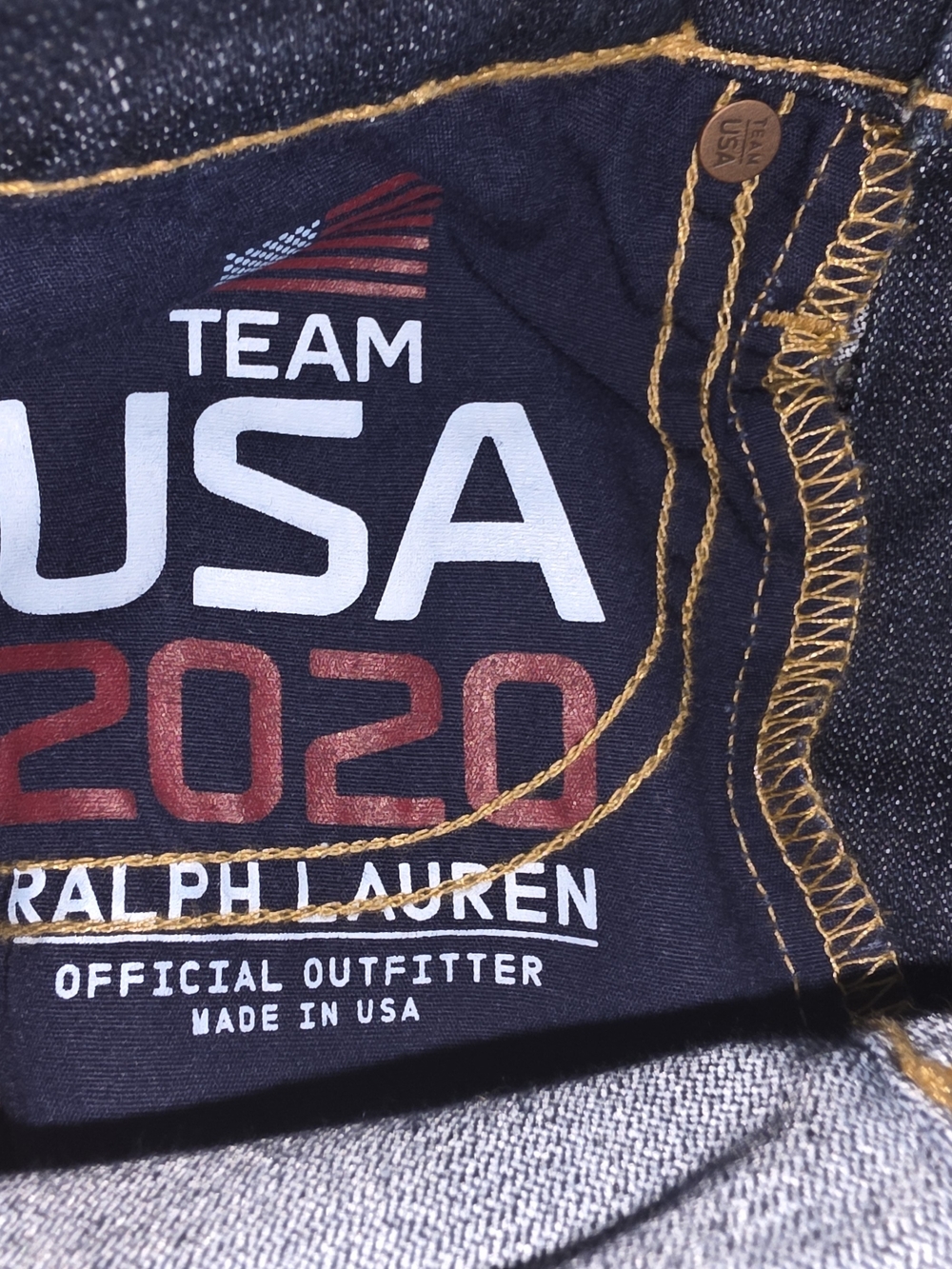 Polo Ralph Lauren Team USA 2020 Tokyo Olympics Denim Jeans 00 EUC